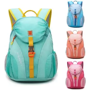 Детский дорожный рюкзак, легкий водонепроницаемый рюкзак для детского сада, рюкзак для учеников начальной школы, школьная сумка для походов на открытом воздухе светло-синий