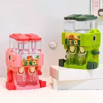 Детский двойной диспенсер для воды, ролевые игры, домик, игрушки, мини-кухонный набор, охладитель для сока, реалистичная игрушка для девочек зелёный