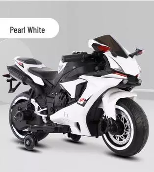 Детский двухместный перезаряжаемый двухколесный электромотоцикл с музыкой