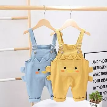 Детский джинсовый комбинезон с героями мультфильмов 80