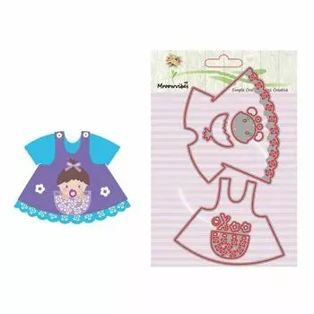 Детский фартук, трафарет, металлический трафарет, сделай сам, скрапбукинг, альбом, бумажная карта, тиснение, ремесло, высечка, одежда