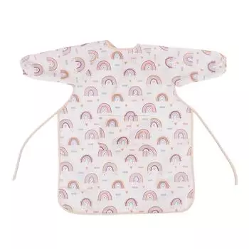 Детский фартук Водонепроницаемый Длинный рукав Эффективная защита Детский художественный фартук для еды Рисования Rain Bow