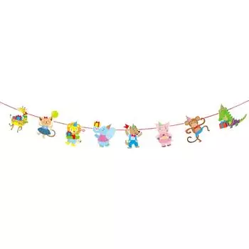 Детский флаг на день рождения Детский сад Торговый центр Магазин Оформление мероприятия Вечеринка на день рождения Вечеринка Мультяшный флаг-вымпел One Size