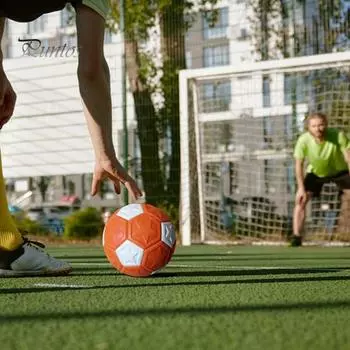 Детский футбольный мяч с изогнутым и поворотным футбольным мячом со звездным узором, прочная и толстая запутывающая строчка, износостойкие мальчики, отличный подарок для футбола на открытом воздухе Football