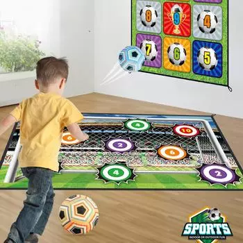 Детский футбол в помещении, обучение стрельбе по мишеням, трансграничная игра родитель-ребенок, мальчик, бросающий игрушку, мячи, развлечения на открытом воздухе и спортивные подарки