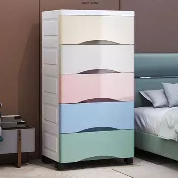 Детский гардероб: Компактный шкаф с 5 ящиками для хранения детских принадлежностей 3-tier