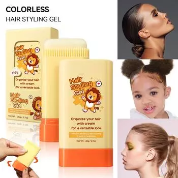 Детский гель для волос, бальзам для укладки сломанных волос, укладка волос, для детей и малышей, белый