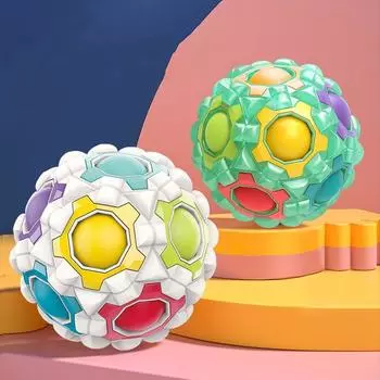 Детский гироскоп, светящиеся детские просветительные пластиковые игрушки для массажа тела, игрушки для снятия стресса, тренировка координации мозга