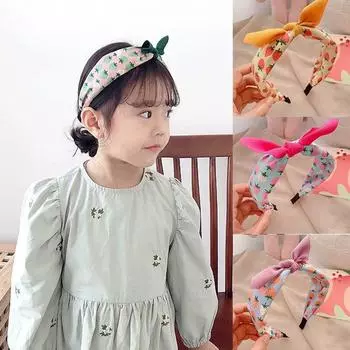 Детский головной убор с бантом для волос и лентой для девочек