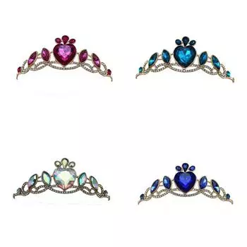 Детский головной убор в виде короны, повязка на голову принцессы, аксессуары для волос для девочек, аксессуары для детских дней рождения