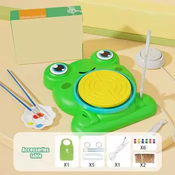 Детский гончарный круг USB Электрический DIY лепка из глины Гончарный круг