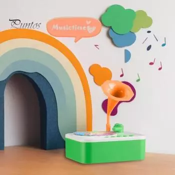 Детский граммофон с 96/181/192 карточками для раннего образования детей, музыкальный проигрыватель, магнитофон, музыкальная шкатулка, интерактивная игрушка для повествования B