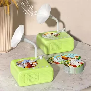 Детский граммофон с 96 карточками для раннего образования детей, история фонографа, музыкальный проигрыватель