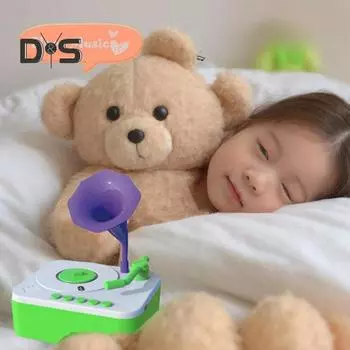 Детский граммофон с 96 карточками для раннего образования детей, музыкальный проигрыватель с историей, магнитофон, музыкальная шкатулка, интерактивная игрушка для рассказывания историй для малышей красный