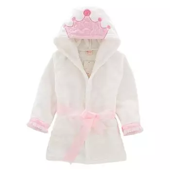 Детский халат, детская одежда с короной, домашняя одежда принцессы 90