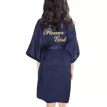 Детский халат удобный и элегантный темперамент однотонный детский утренний халат для девочки-цветочницы невесты кардиган для свадьбы 4 розы красного