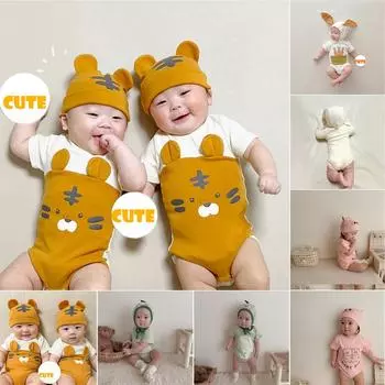 Детский хлопковый тонкий модный комбинезон для новорожденного, костюм для косплея 66 зелёный