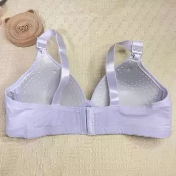 Детский хлопок Приятный для кожи хлопок Мягкий и удобный чистый хлопок Новый тонкий массажный бюстгальтер Без стальных колец 80C чёрный