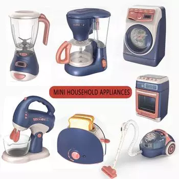 Детский игровой домик Моделирование Мелкая бытовая техника Игрушки Электрическое освещение Звуковые эффекты 129-2CE coffee machine