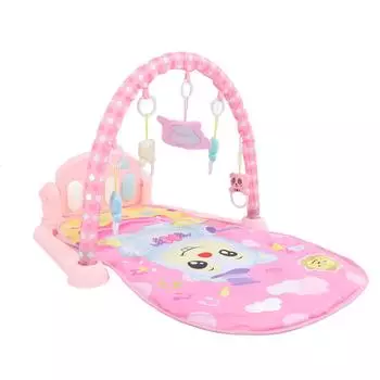 Детский игровой коврик для гимнастики Детский игровой коврик с музыкой Tummy Time Мягкий игровой коврик для малышей Подарок Розовый розовый