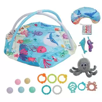 Детский игровой коврик для гимнастики, многофункциональный, способствующий развитию, мягкий, безопасный, детский игровой коврик для ползания и игры