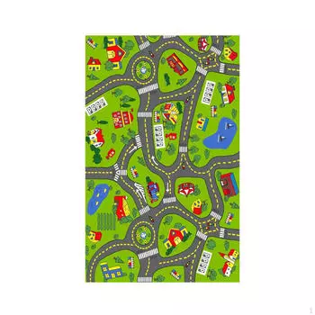 Детский игровой коврик для ползания, нескользящий, 59,06x39,37 дюймов, сложенный игровой коврик для пола