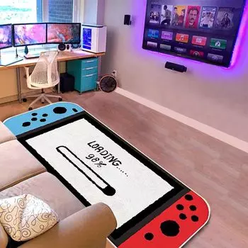 Детский игровой коврик из искусственного кашемира для игровой комнаты, спальни, кровати, одеяла, домашний декор, мягкий нескользящий коврик для игровой зоны 40x60cm 16x24inch