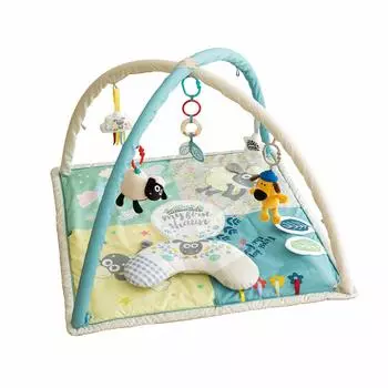 Детский игровой коврик Nippon Child Care, детский игровой коврик с изображением барашка Шона, 3-х полосный игровой тренажер, 1 шт.