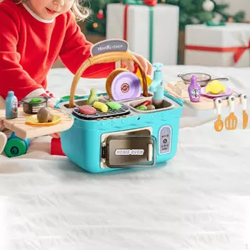 Детский игровой набор «Кухня», симулятор приготовления пищи, развивающая игрушка, реалистичная подарочная еда