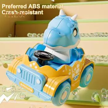 Детский игрушечный динозавр, игрушечный динозавр, инерционный привод, съемный гоночный автомобиль для детей от 0 до 3 лет, для мальчиков и девочек, развивающий игрушечный динозавр из мультфильма зелёный