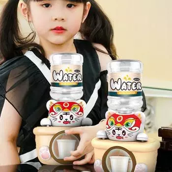 Детский игрушечный диспенсер для воды «Танцующий лев» со звуковыми эффектами, подсветкой, функцией распыления, многофункциональный миниатюрный настольный диспенсер для воды, увлажнитель C