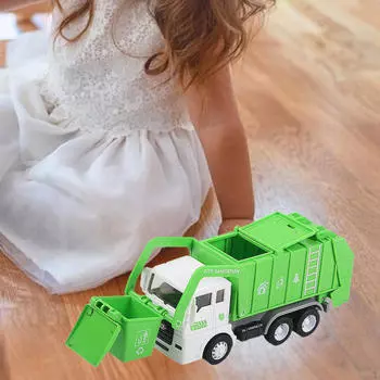 Детский игрушечный грузовик для ролевых игр, транспортное средство с фрикционным приводом для развлечений в помещении Garbage transport