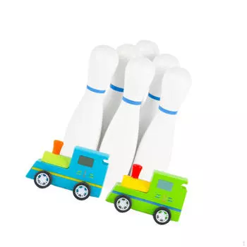 Детский игрушечный набор для боулинга для родителей и детей, интерактивные развивающие игрушки, набор для игры в кегли и машинки