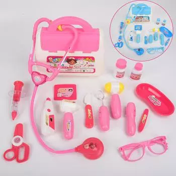 Детский игрушечный набор «Доктор» Девочка играет роль семьи Инъекция Мальчик Младенец Медицинский стетоскоп Медсестра 3 года