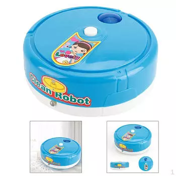 Детский игрушечный пылесос с интерактивными функциями синий