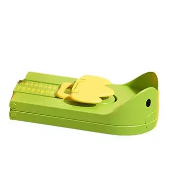 Детский измеритель длины стопы, высокоточный измеритель размера обуви, безопасный портативный детский измерительный прибор, зеленый зелёный