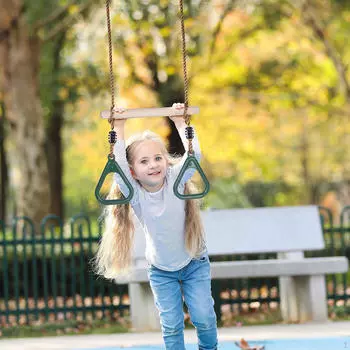 Детский качели с кольцами для фитнеса, набор для занятий в помещении
