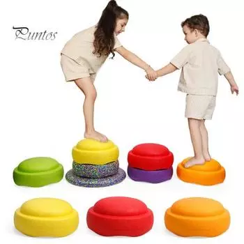 Детский камень для ходьбы, нескользящий, для детского сада, для дома, для улицы, для малышей, образовательный, фокус, баланс, координация, тренировка, речной мост, камень, сенсорная игрушка фиолетовый