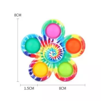 Детский камуфляжный спиннер-непоседа с пятью лепестками, силиконовый вращающийся гироскоп для кончиков пальцев, игрушка для снятия стресса для взрослых
