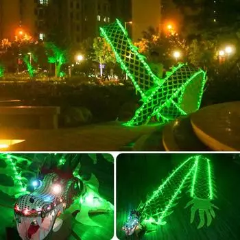 Детский китайский дракон танец реквизит с свет дракон 3M односторонний детский фестиваль школьное представление танец новогодний танец лента 3M