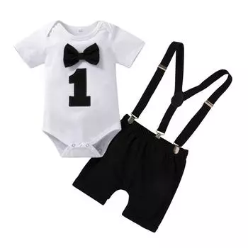 Детский комбинезон с короткими рукавами, комбинезон на день рождения S