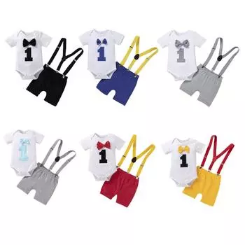 Детский комбинезон с короткими рукавами, комбинезон на день рождения S/90