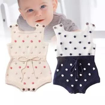 Детский комбинезон с застежкой на пуговицы, теплый комбинезон без рукавов для малышей для младенцев M розовый