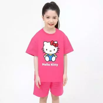 Детский комплект одежды Sanrio Hello Kitty Cutie из 5 предметов, верх и низ, популярный персонаж в Корее