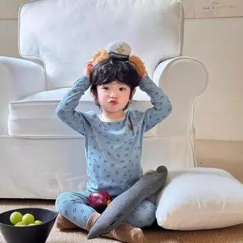 Детский комплект пижам Youkesi на 25-летие - унисекс с круглым вырезом 100 cm