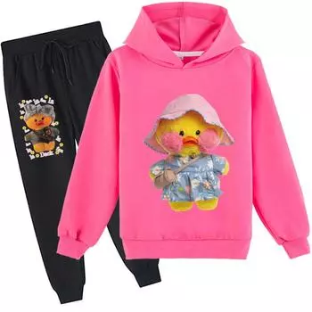 Детский комплект с капюшоном 3D Lalafanfan, пуловер, спортивный костюм K179, детский свитер + брюки