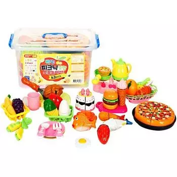 Детский комплексный игровой домик для пикника Pangpang, разноцветные, популярные корейские игрушки