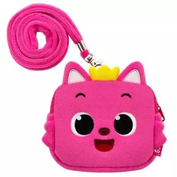 Детский кошелек Pinkfong с квадратным ожерельем для монет WP-B113