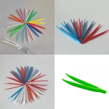 Детский косметический пинцет «сделай сам», цветные, 1 шт 7.5cm красный