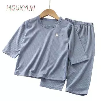 Детский костюм 4 цвета 80-130 девочек летний комплект для мальчиков детская одежда 80 синий